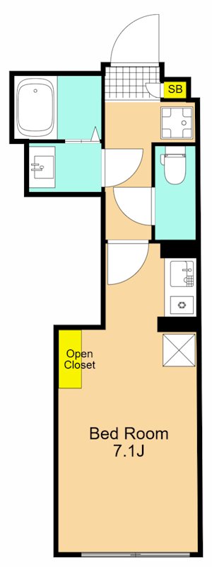 レピュア南大井レジデンス  502号室 間取り