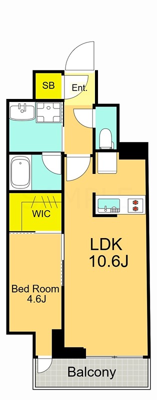 ＲＪＲプレシア大森北  315号室 間取り