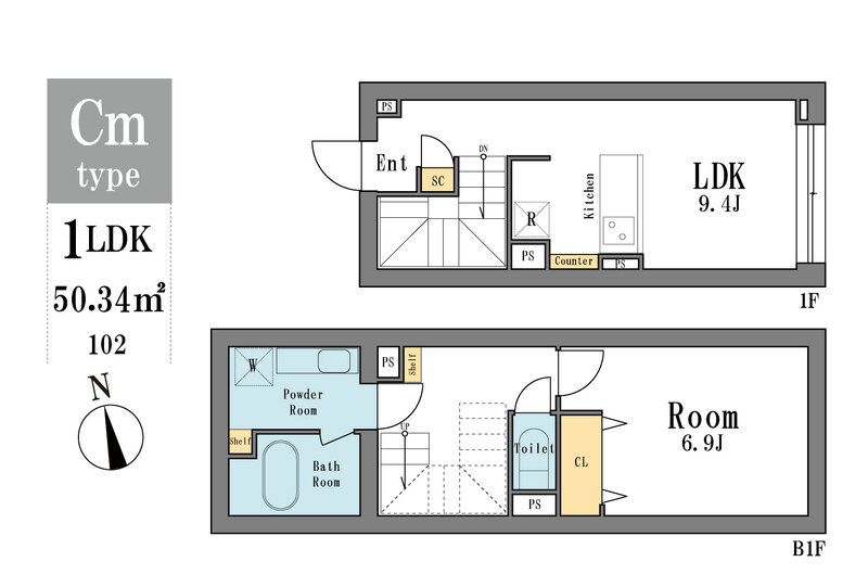 LEGALAND大井町  間取り図