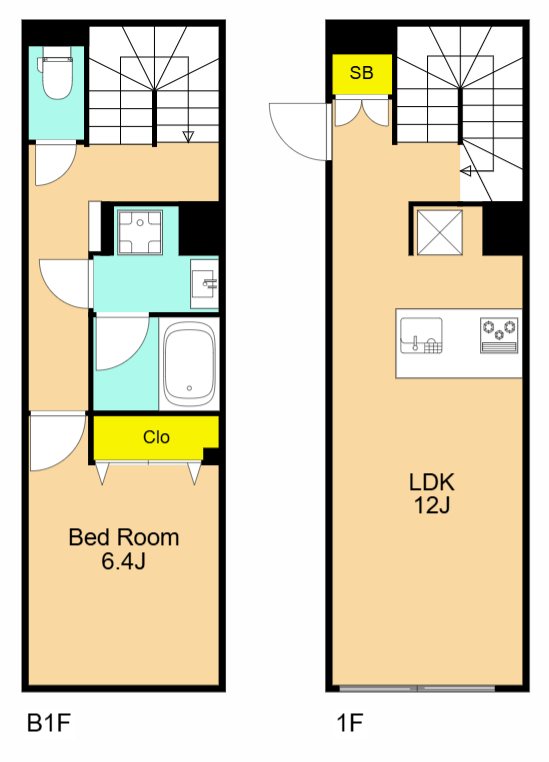 LEGALAND大井町  104号室 間取り
