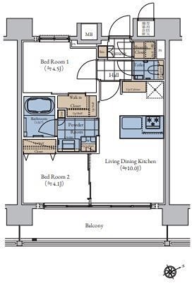 エスティメゾン大森 1304号室 間取り