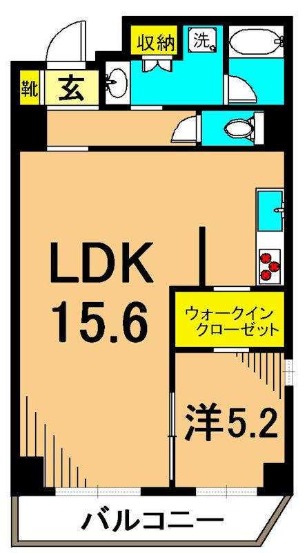 ミテッツァ大森Ⅱ 703号室 間取り