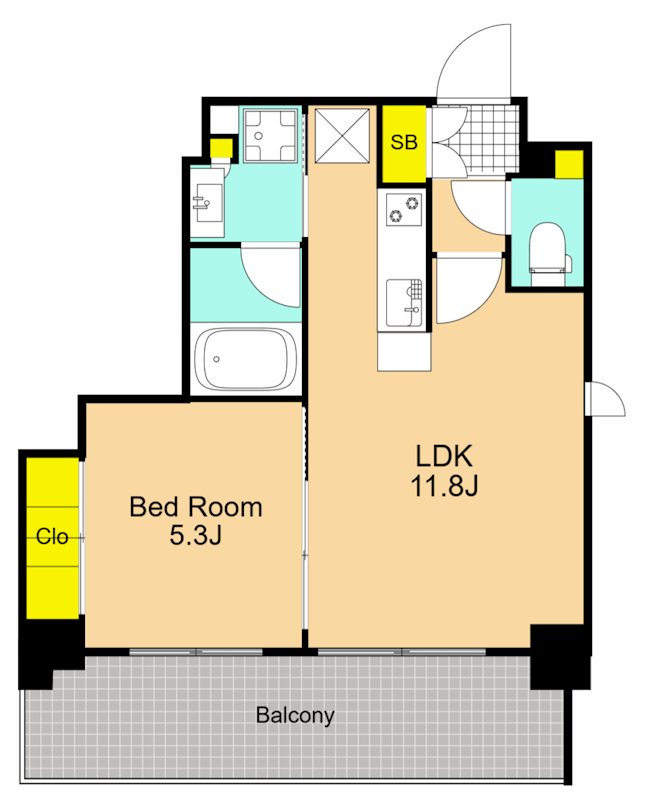 パークアクシス大森  904号室 間取り