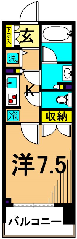 ジョイスコート 1110号室 間取り