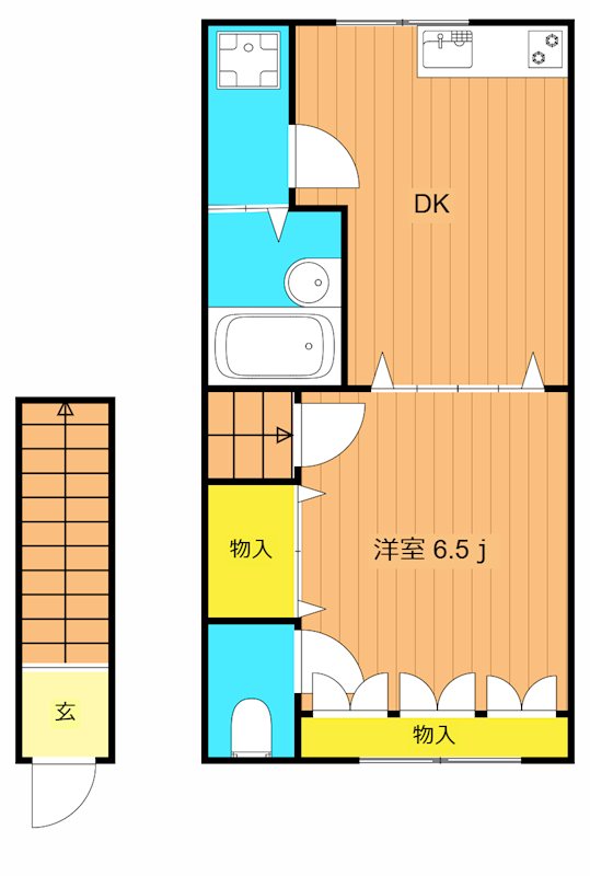 ウイング古屋Ⅱ  305号室 間取り