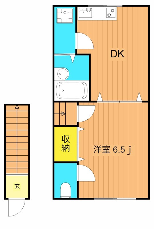 ウイング古屋Ⅱ  304号室 間取り
