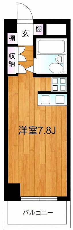 グランベーネ  208号室 間取り