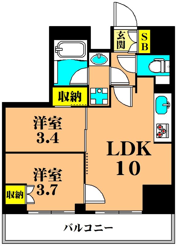 オーキッドレジデンス西大井  間取り図