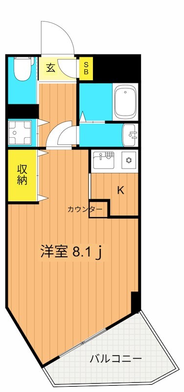 メゾン・ド・ゼファー 305号室 間取り