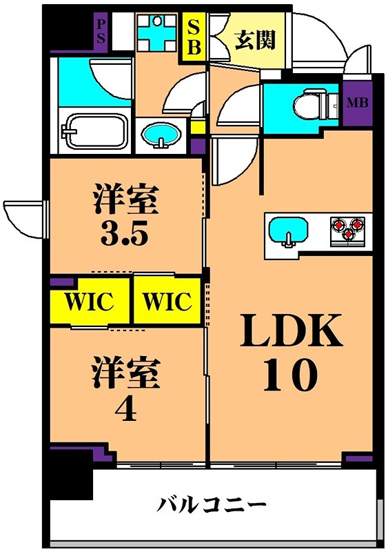 ルフォンプログレ西大井プレミア 間取り図