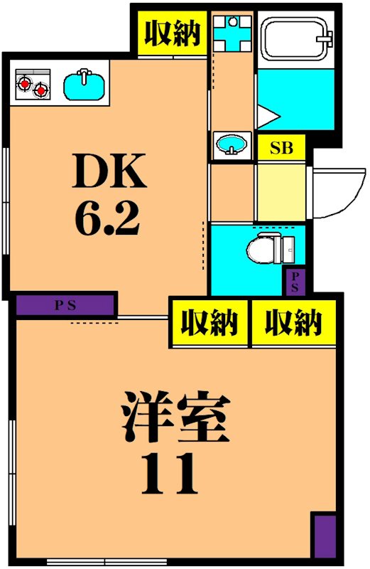 LEGALAND大井町west 501号室 間取り