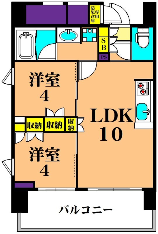 レジディア品川シーサイド 405号室 間取り