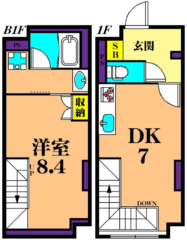 Fika大井町  205号室 間取り