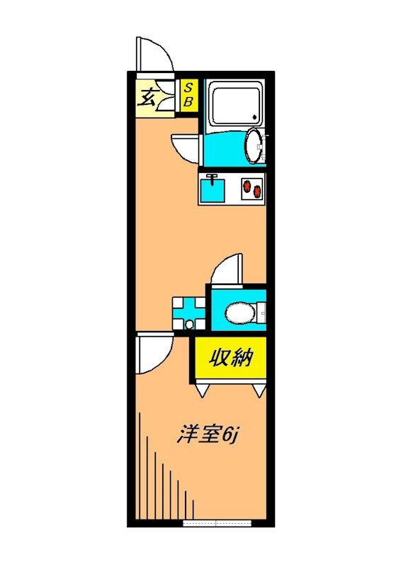 ウイング三軒茶屋  104号室 間取り