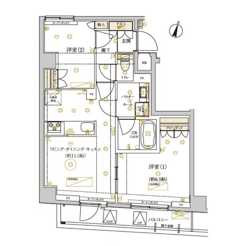 ドムス・スタイル武蔵小山  間取り図