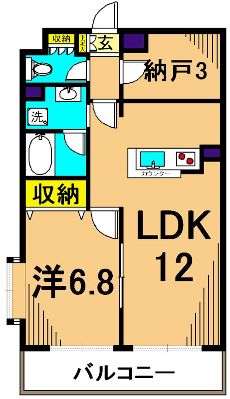 アミーゴ南馬込 間取り図