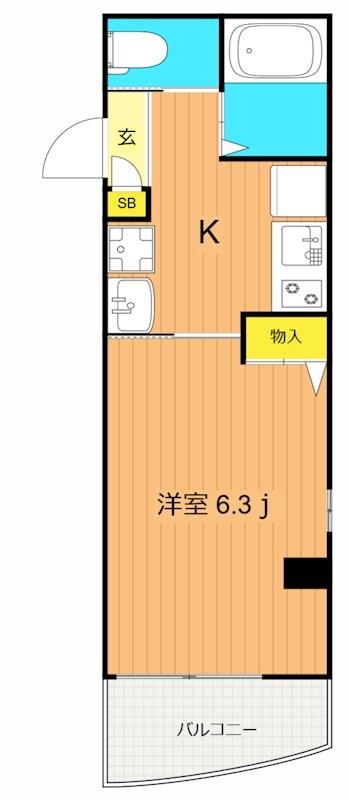 エスペランサ池上 303号室 間取り