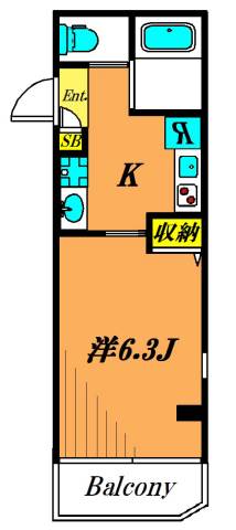 エスぺランサ池上 303号室 間取り