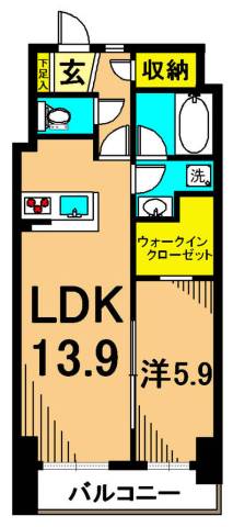 パークキューブ東品川 間取り図