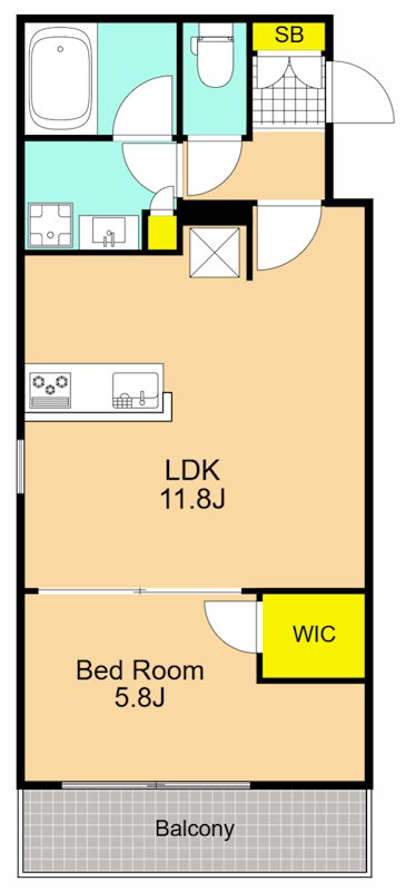 アーバンパーク品川豊町 301号室 間取り