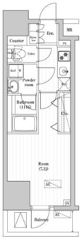 オーパスレジデンス武蔵小山 間取り図