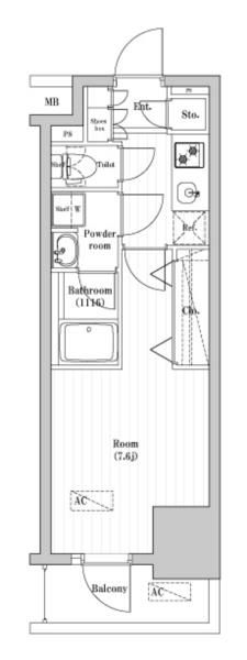 オーパスレジデンス武蔵小山 間取り図