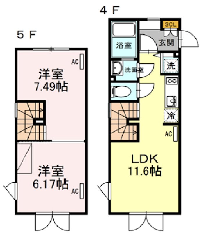 LAPiS目黒本町 401号室 間取り