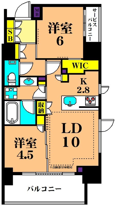 ディームス大井町 302号室 間取り