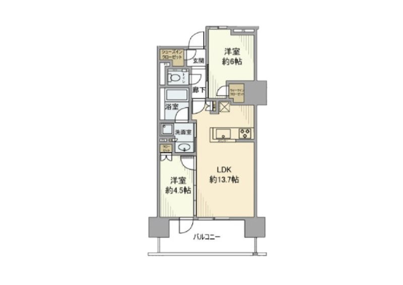 プラウド浦和 間取り図