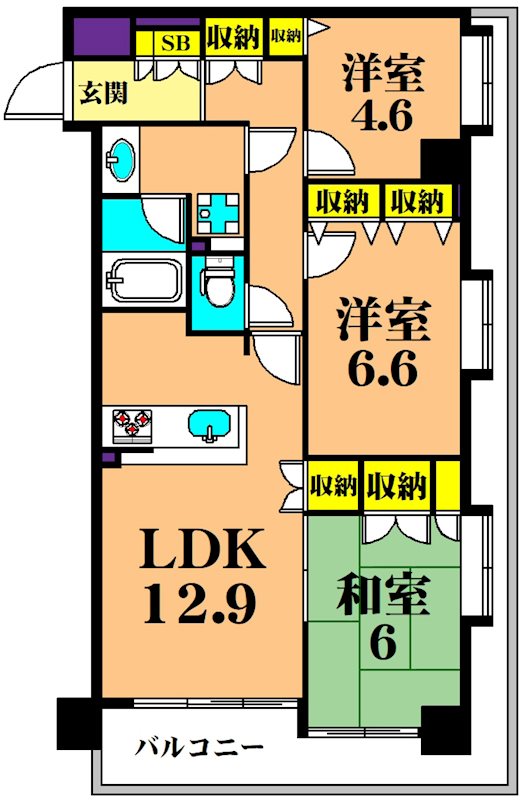 グランコピエ大井町駅前 間取り図