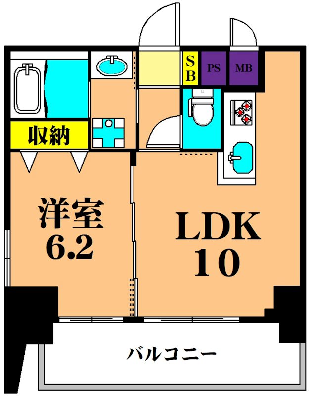 メゾンドアーク南大井  間取り図