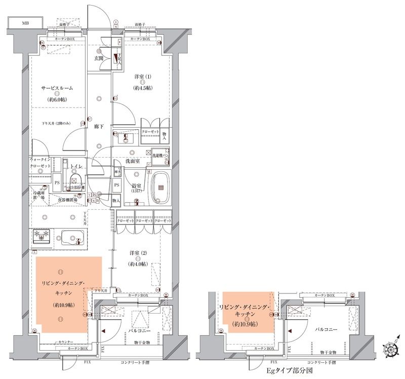 Ｏｐｕｓ　ｒｅｓｉｄｅｎｃｅ　Ｍｅｇｕｒｏ　Ｓｅｎｚｏｋｕ 間取り図