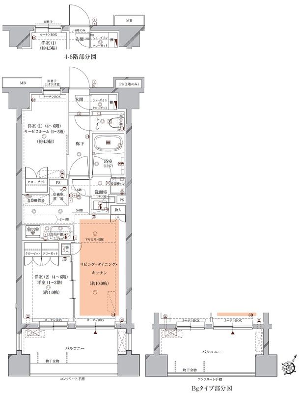 Ｏｐｕｓ　ｒｅｓｉｄｅｎｃｅ　Ｍｅｇｕｒｏ　Ｓｅｎｚｏｋｕ 間取り図