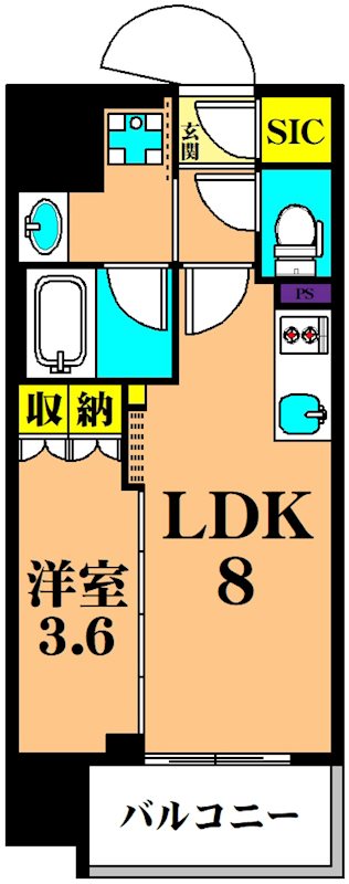 プラウドフラット大井町  間取り図