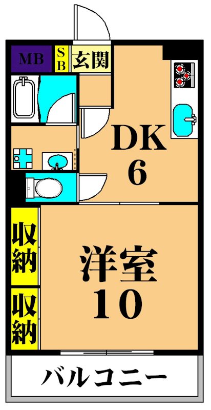 パティオ   203号室 間取り