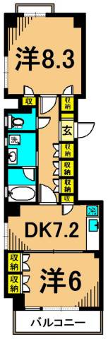 Crest U 間取り図