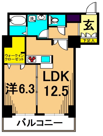 品川シーサイドビュータワーⅠ 1314号室 間取り