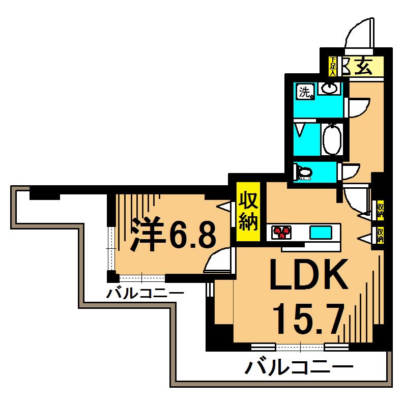 品川シーサイドビュータワーⅠ 613号室 間取り
