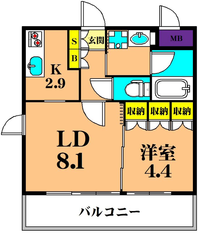 フレンシア南品川 間取り図