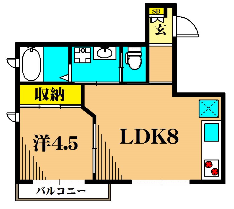 ユーズジャルダンⅡ  302号室 間取り