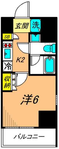 カスタリア大森Ⅱ 312号室 間取り