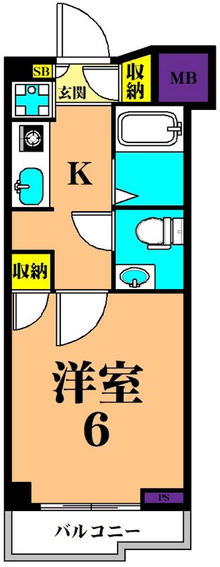 三越ゼームス坂マンション  間取り図