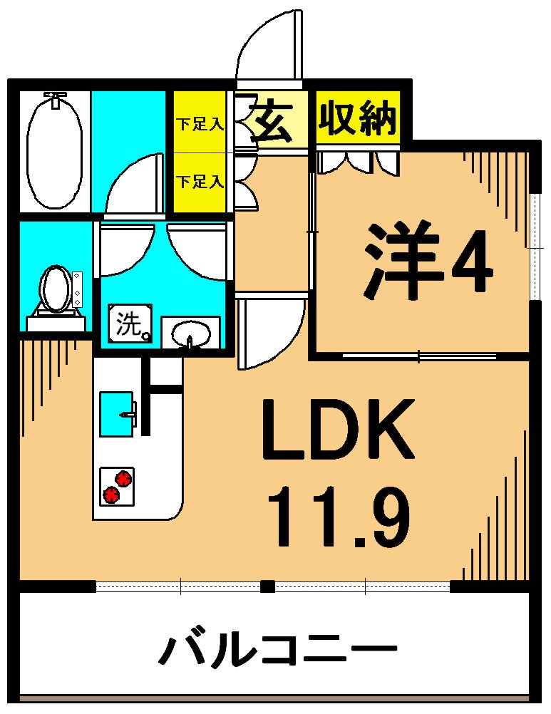 フレンシア南品川 間取り図