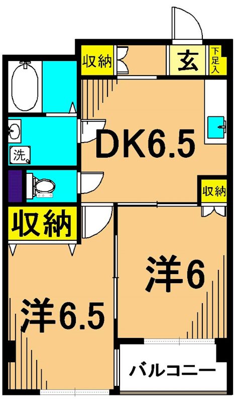 ラ　フルール 305号室 間取り