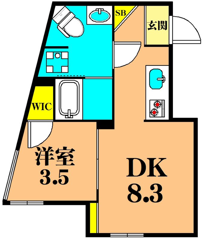ディームス大井町テラス 403号室 間取り