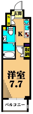パークキューブ大井町 間取り図