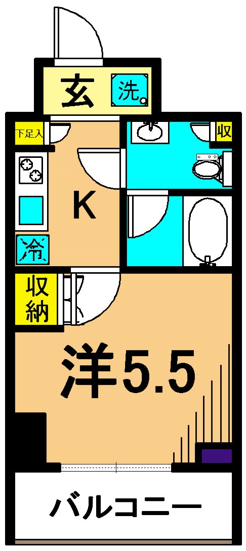M-GATE 404号室 間取り