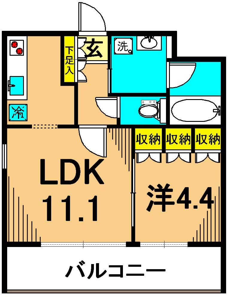 FRENCIA南品川 101号室 間取り
