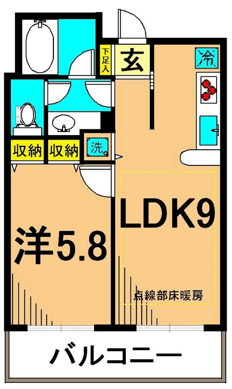 ヒルレジデンス大崎 402号室 間取り
