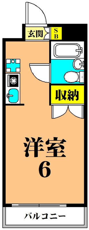 パークシティ戸越 209号室 間取り
